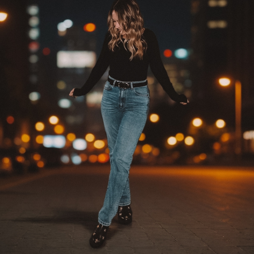 Fidelity High Waisted Boot Cut Jeans